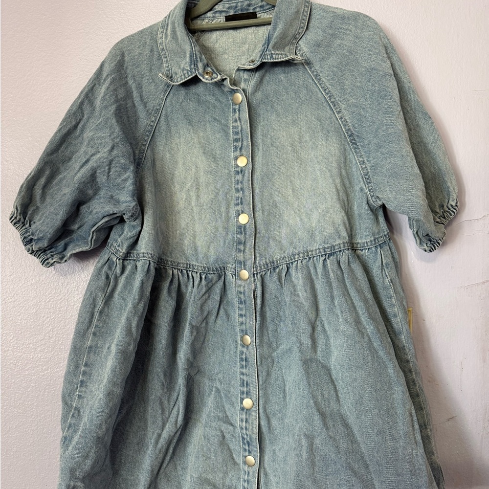 Vici Light Blue Denim Dress